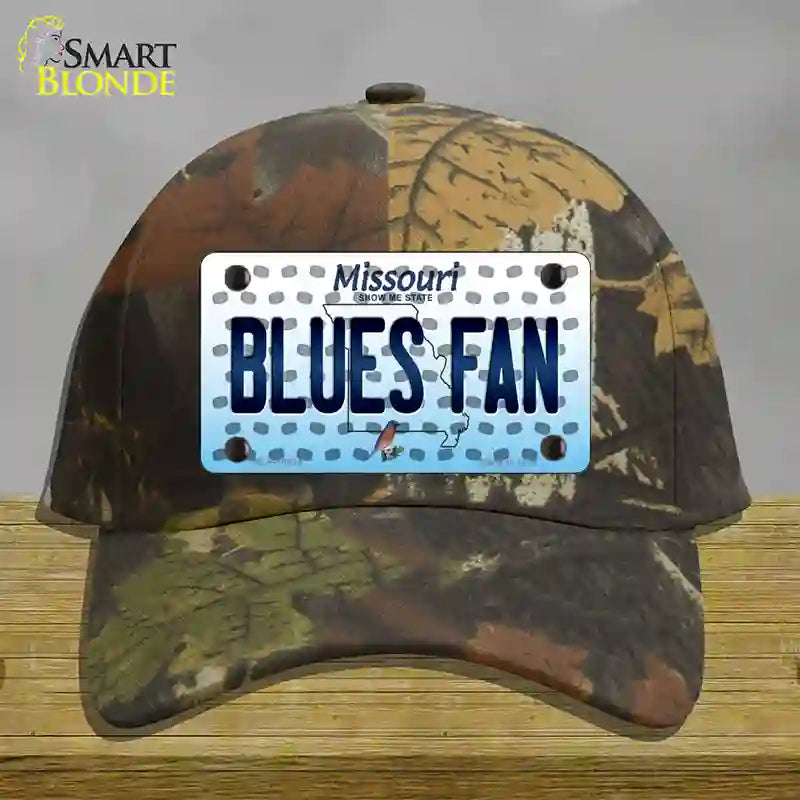 Blues Fan Missouri Novelty License Plate Hat Cotton / Camoflauge