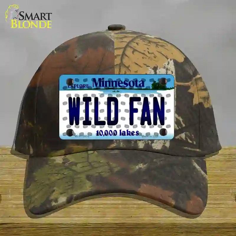 Wild Fan Minnesota Novelty License Plate Hat Cotton / Camoflauge