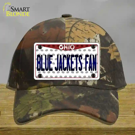 Blue Jackets Fan Ohio Novelty License Plate Hat Cotton / Camoflauge