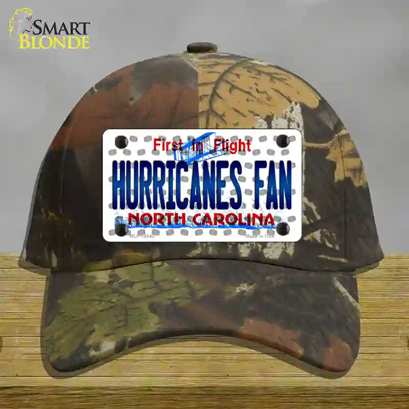 Hurricanes Fan North Carolina Novelty License Plate Hat Cotton / Camoflauge