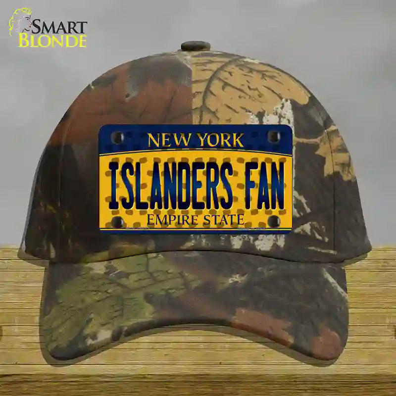 Islanders Fan New York Novelty License Plate Hat Cotton / Camoflauge