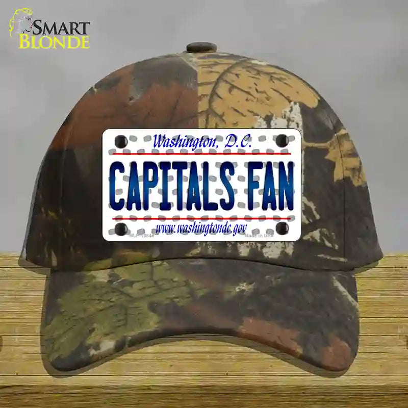 Capitals Fan Washington DC Novelty License Plate Hat Cotton / Camoflauge