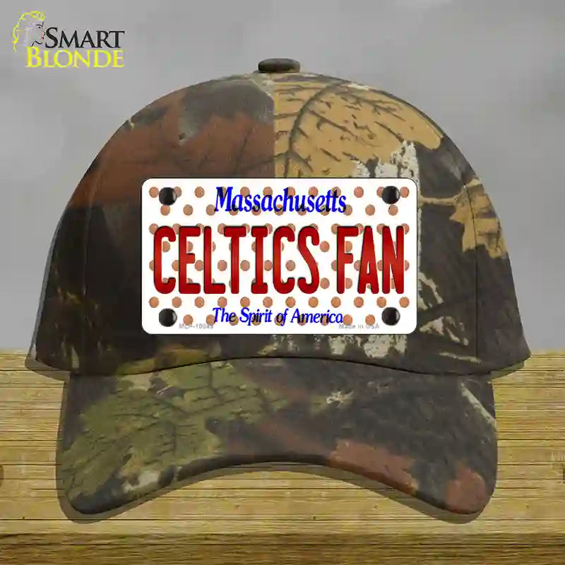 Celtics Fan Massachusetts Novelty License Plate Hat Cotton / Camoflauge