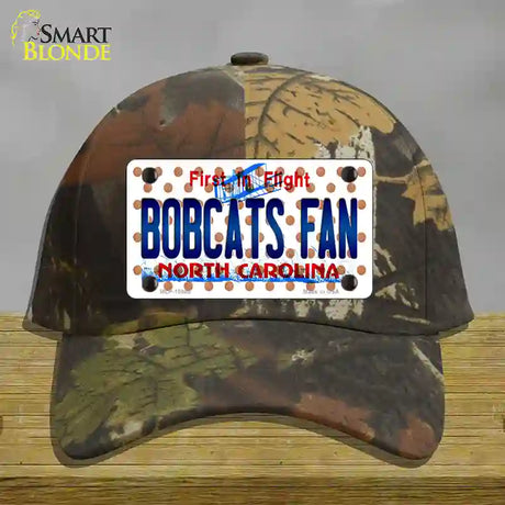 Hornets Fan North Carolina Novelty License Plate Hat Cotton / Camoflauge