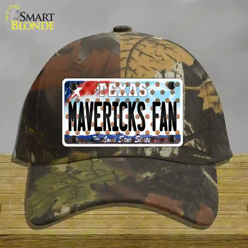 Mavericks Fan Texas Novelty License Plate Hat Cotton / Camoflauge