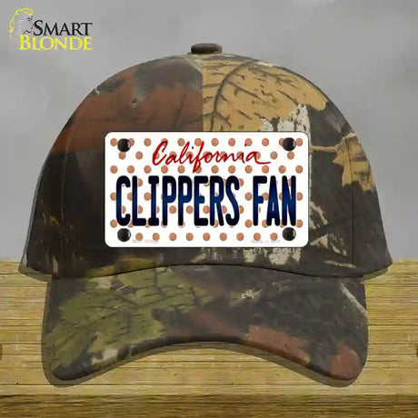 Clippers Fan California Novelty License Plate Hat Cotton / Camoflauge