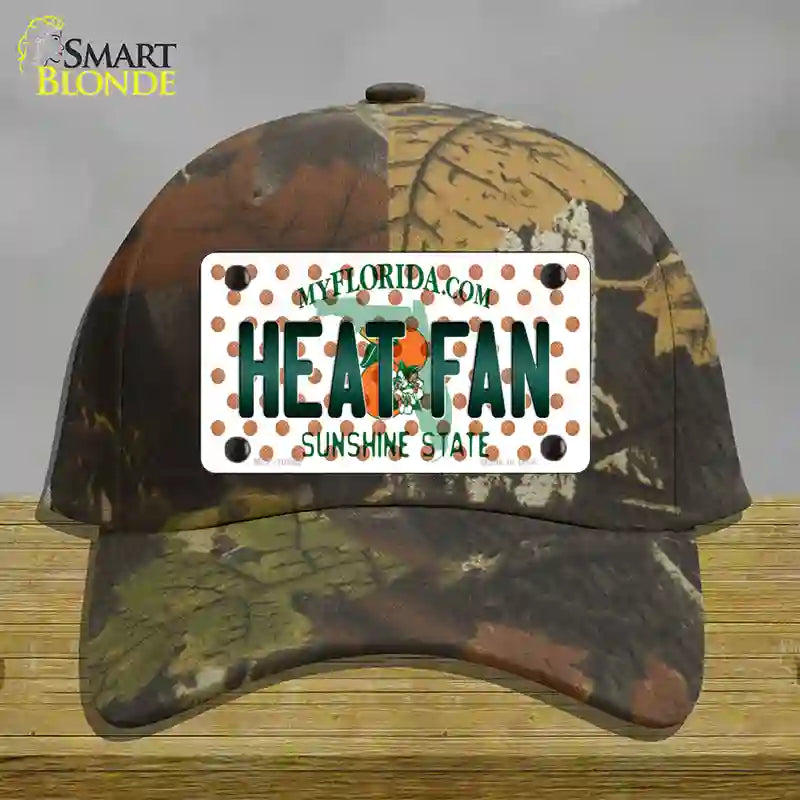 Heat Fan Florida Novelty License Plate Hat Cotton / Camoflauge