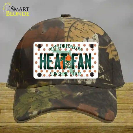 Heat Fan Florida Novelty License Plate Hat Cotton / Camoflauge