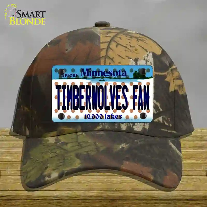 Timberwolves Fan Minnesota Novelty License Plate Hat Cotton / Camoflauge