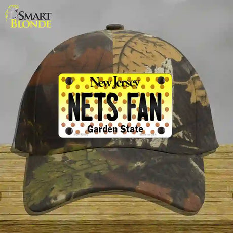 Nets Fan New Jersey Novelty License Plate Hat Cotton / Camoflauge