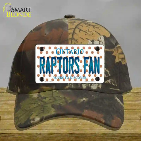 Raptors Fan Ontanio Novelty License Plate Hat Cotton / Camoflauge