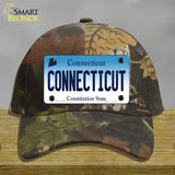 Connecticut State Novelty License Plate Hat Cotton / Camoflauge