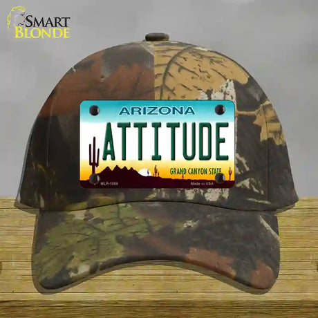 Arizona Attitude Novelty License Plate Hat Cotton / Camoflauge