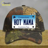 Hot Mama Connecticut Novelty License Plate Hat Cotton / Camoflauge