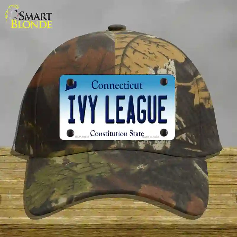 Ivy League Connecticut Novelty License Plate Hat Cotton / Camoflauge