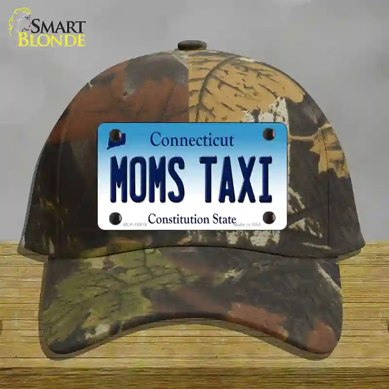 Moms Taxi Connecticut Novelty License Plate Hat Cotton / Camoflauge