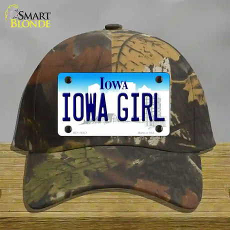 Iowa Girl Iowa Novelty License Plate Hat Cotton / Camoflauge