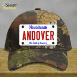 Andover Massachusetts Novelty License Plate Hat Cotton / Camoflauge