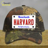 Harvard Massachusetts Novelty License Plate Hat Cotton / Camoflauge