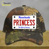 Princess Massachusetts Novelty License Plate Hat Cotton / Camoflauge