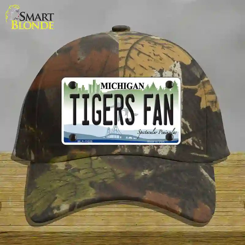 Tigers Fans Michigan Novelty License Plate Hat Cotton / Camoflauge