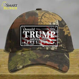 America First Trump Novelty License Plate Hat Cotton / Camoflauge