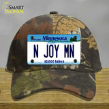 N Joy MN Minnesota Novelty License Plate Hat Cotton / Camoflauge