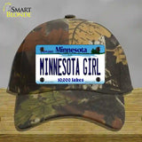 Minnesota Girl Minnesota Novelty License Plate Hat Cotton / Camoflauge