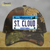 St Cloud Minnesota State Novelty License Plate Hat Cotton / Camoflauge