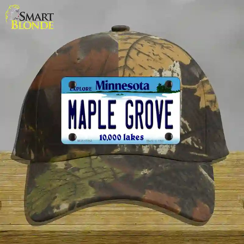 Maple Grove Minnesota State Novelty License Plate Hat Cotton / Camoflauge