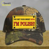 Im Polish Yellow Novelty License Plate Hat Cotton / Camoflauge