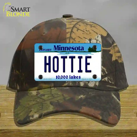 Hottie Minnesota State Novelty License Plate Hat Cotton / Camoflauge