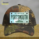 Portsmouth New Hampshire State Novelty License Plate Hat Cotton / Camoflauge