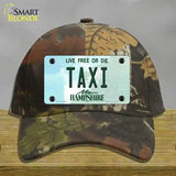 Taxi New Hampshire State Novelty License Plate Hat Cotton / Camoflauge