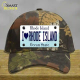 I Love Rhode Island State Novelty License Plate Hat Cotton / Camoflauge