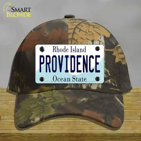 Providence Rhode Island State Novelty License Plate Hat Cotton / Camoflauge