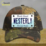 Westerly Rhode Island State Novelty License Plate Hat Cotton / Camoflauge