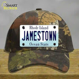 Jamestown Rhode Island State Novelty License Plate Hat Cotton / Camoflauge