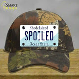 Spoiled Rhode Island State Novelty License Plate Hat Cotton / Camoflauge