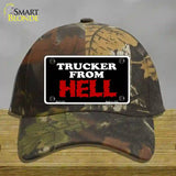 Mesh From Hell Novelty License Plate Hat Cotton / Camoflauge