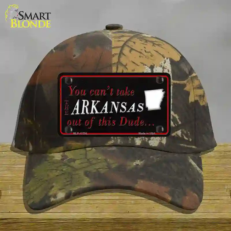 Arkansas Dude Novelty License Plate Hat Cotton / Camoflauge