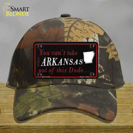 Arkansas Dude Novelty License Plate Hat Cotton / Camoflauge