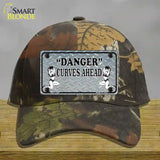 Danger Curves Ahead Novelty License Plate Hat Cotton / Camoflauge