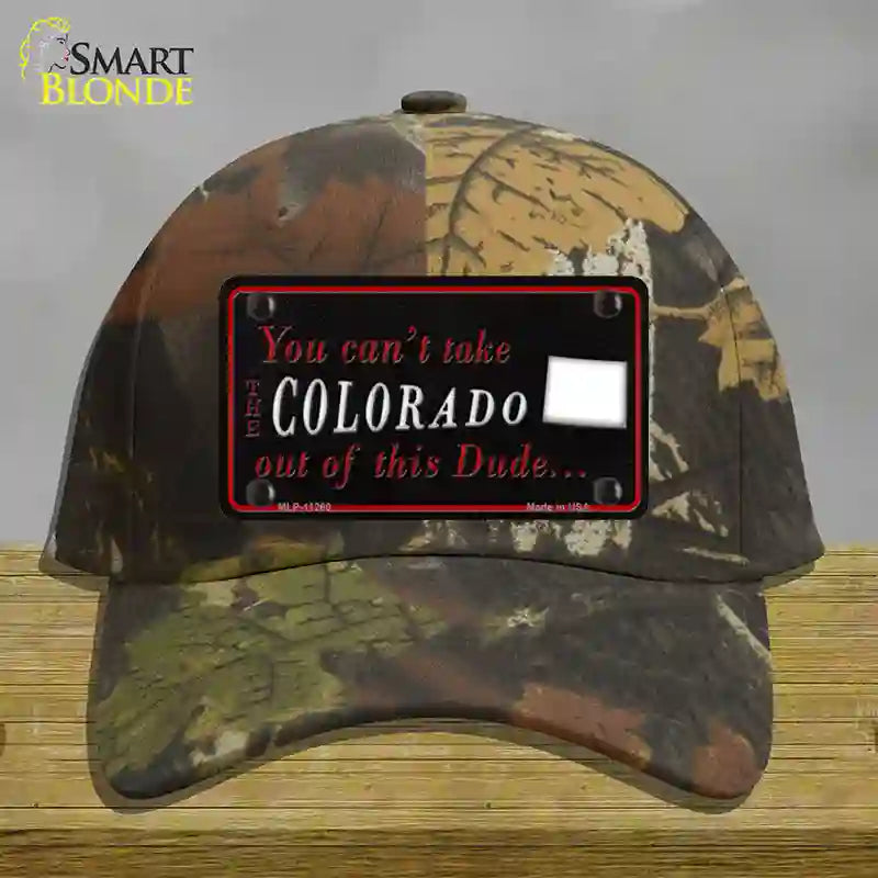 Colorado Dude Novelty License Plate Hat Cotton / Camoflauge