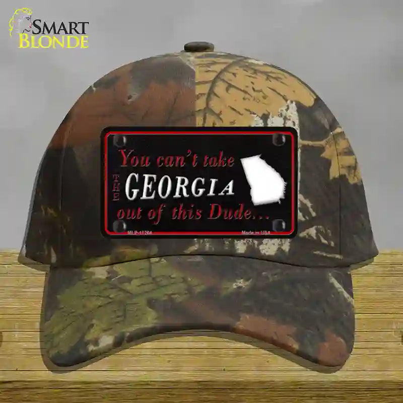 Georgia Dude Novelty License Plate Hat Cotton / Camoflauge