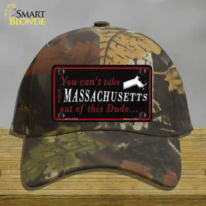 Massachusetts Dude Novelty License Plate Hat Cotton / Camoflauge