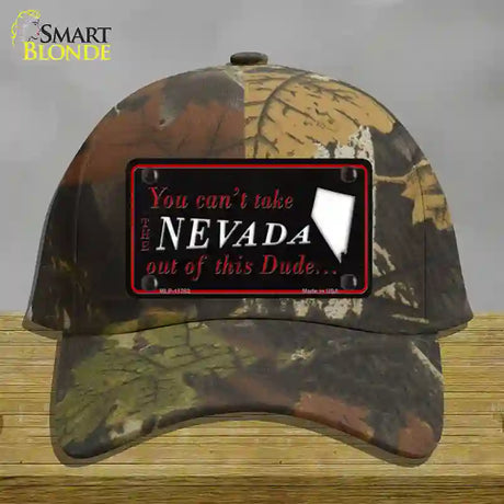 Nevada Dude Novelty License Plate Hat Cotton / Camoflauge