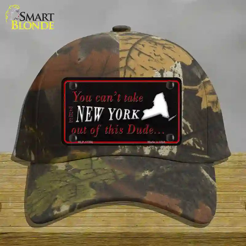 New York Dude Novelty License Plate Hat Cotton / Camoflauge