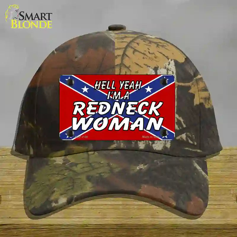 Redneck Woman Novelty License Plate Hat Cotton / Camoflauge