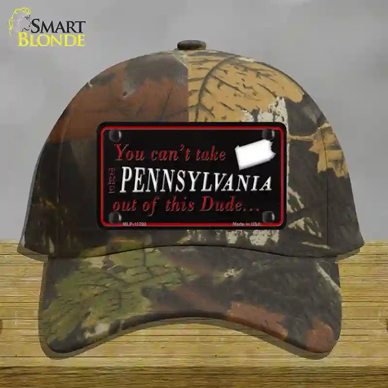 Pennsylvania Dude Novelty License Plate Hat Cotton / Camoflauge